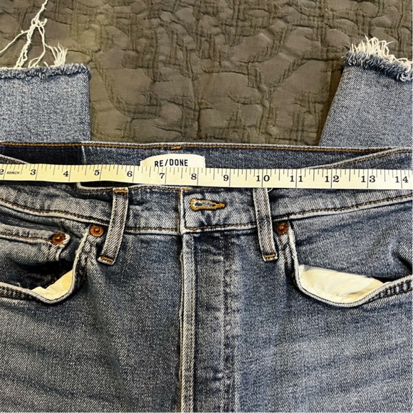 REDONE HIGH RISE CROPPED JEANS SZ29 - Picture 4 of 8